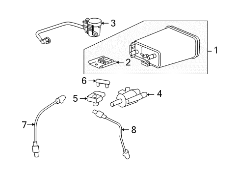 2010 Hummer H3T Vapor Canister Diagram 2 - Thumbnail