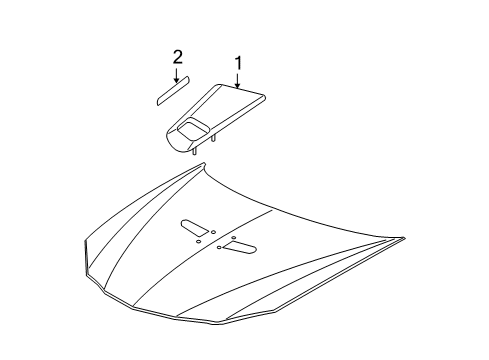 2004 Pontiac Grand Prix Air Vent, Passenger Side Diagram for 88894520