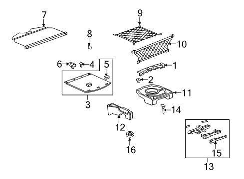 2009 Saturn Vue Sill Panel, Rear Diagram for 20886235
