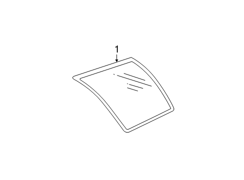 2003 Chevy Blazer Glass & Hardware - Quarter Panel Diagram 2 - Thumbnail