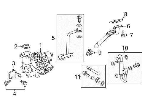 2017 Chevy Express 2500 Oil Line Diagram for 12625844