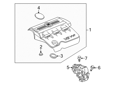 2011 GMC Terrain Engine Appearance Cover Diagram 2 - Thumbnail