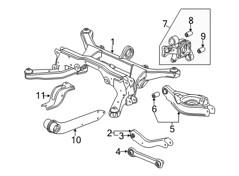 2006 Chevy Equinox Rear Suspension Components Diagram 2 - Thumbnail