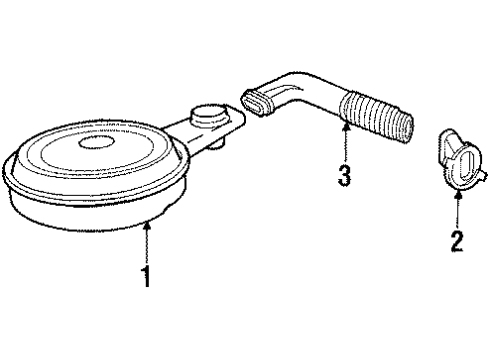 1987 Cadillac Brougham Air Inlet Diagram