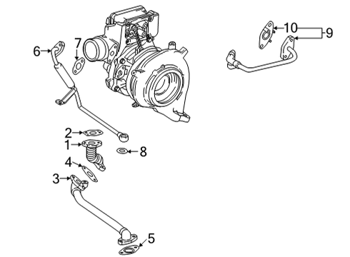 2025 Chevy Silverado 3500 HD Turbocharger & Components Diagram 2 - Thumbnail