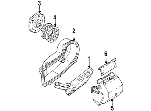 1984 Chevy G20 Heater Components Diagram