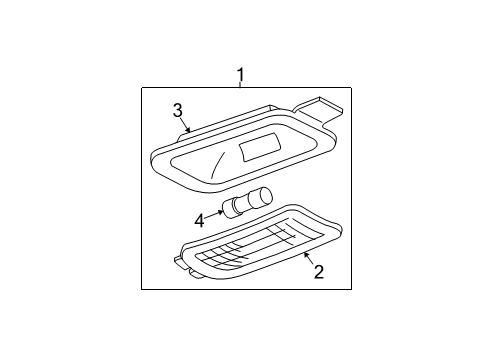 2005 Chevy Silverado 2500 HD Interior Trim - Cab Diagram 5 - Thumbnail