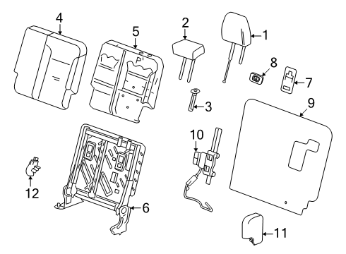 2025 Buick Enclave Third Row Seats Diagram 6 - Thumbnail