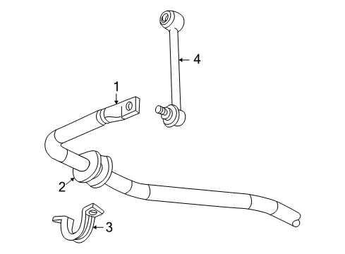 2003 Hummer H2 Stabilizer Bar & Components Diagram 3 - Thumbnail