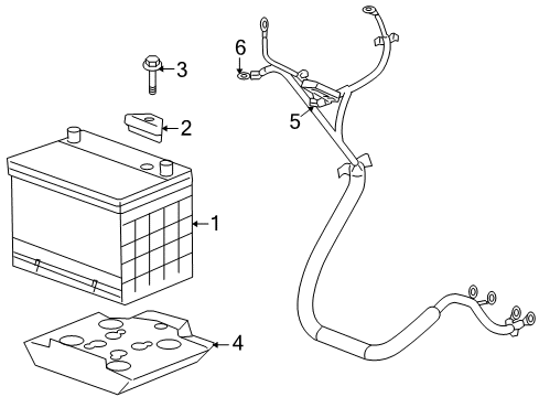 2006 Buick Terraza Engine Harness Diagram for 15854357