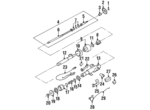 1995 Cadillac DeVille Lower Shroud Diagram for 26021451