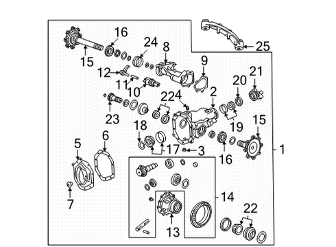 2021 Chevy Silverado 2500 HD Carrier & Components - Front Diagram