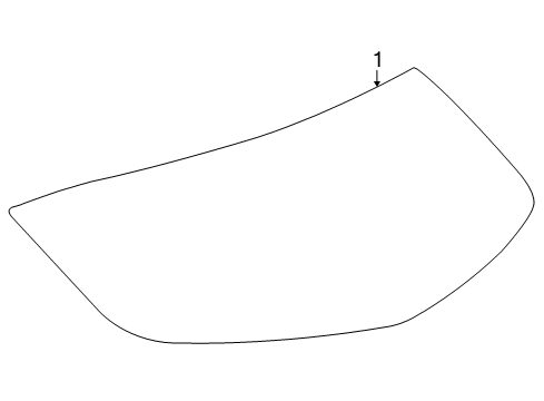 2021 Buick Encore Glass - Lift Gate Diagram
