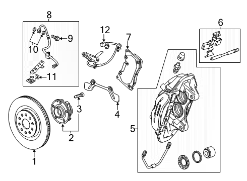 2024 Chevy Corvette Brake Components Diagram 9 - Thumbnail
