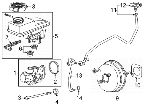2017 Cadillac XT5 Dash Panel Components Diagram