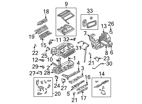 2002 Buick Rendezvous Expansion Valve Diagram for 15221028