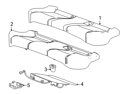 2018 Chevy Cruze Rear Seat Components Diagram 2 - Thumbnail