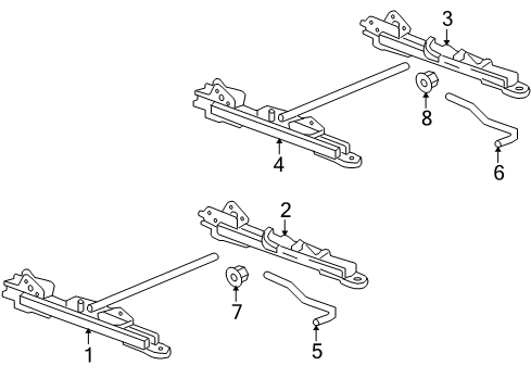 2006 Pontiac Solstice Tracks & Components Diagram
