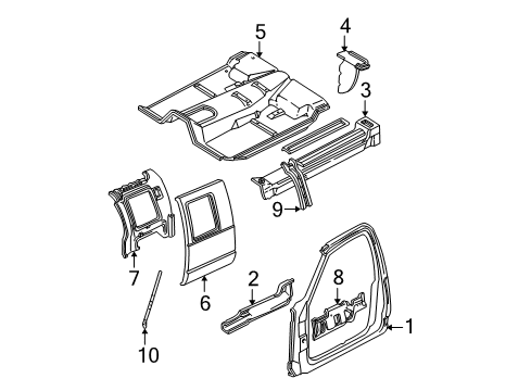 1995 Chevy C1500 Rocker Panel Diagram