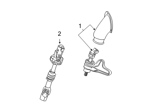 2021 GMC Savana 3500 Lower Steering Column Diagram 2 - Thumbnail