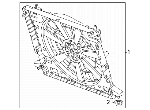 2024 GMC Sierra EV Cooling Fan Diagram