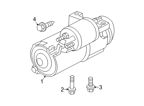 2006 Buick Rendezvous Starter Diagram for 89017754