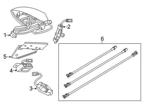 2015 Chevy Impala Antenna Cable Diagram for 13593919