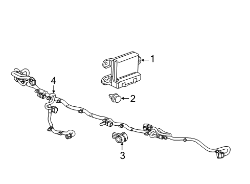 2017 Cadillac XTS Control Module Diagram for 84083095