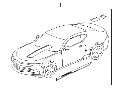 2016 Chevy Camaro Stripe Tape Diagram 10 - Thumbnail
