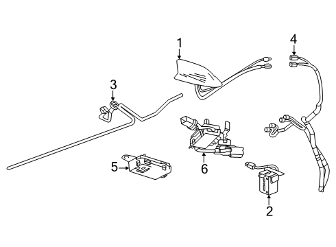 2025 Cadillac OPTIQ Antenna & Radio Diagram