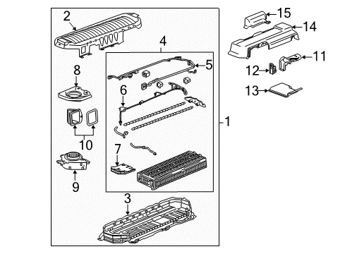 2010 Chevy Silverado 1500 Lever Cover Diagram for 25817047