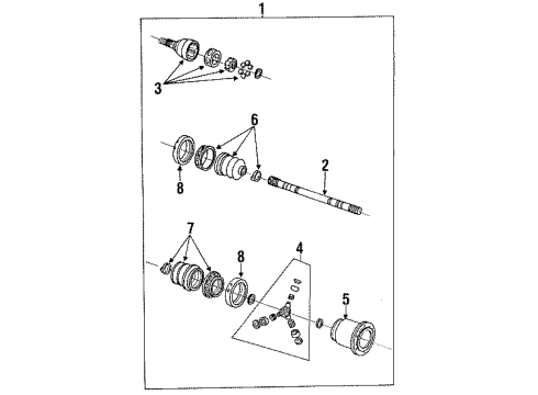 1991 Chevy S10 Front Axle Diagram 2 - Thumbnail
