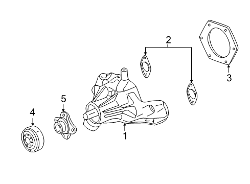 2005 Chevy Express 1500 Water Pump Diagram 2 - Thumbnail