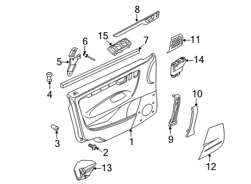 Transaxle, Driver Side Diagram for 8658954