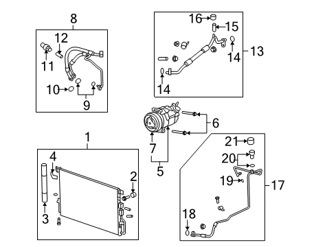 2015 GMC Terrain Compressor Diagram for 84092955