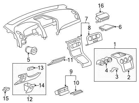 2014 Chevy Captiva Sport Release Handle Diagram for 20905748