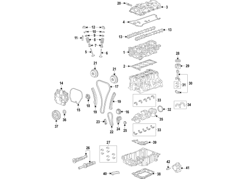 2020 Cadillac CT5 Screen, Engine Oil Pump Diagram for 12722251