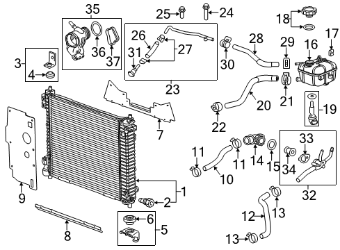 2015 Cadillac SRX Connector Tube Diagram for 20847910