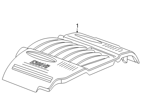 2007 Pontiac Grand Prix Engine Appearance Cover Diagram 2 - Thumbnail