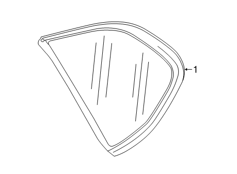 2020 Buick Envision Glass & Hardware - Quarter Panel Diagram