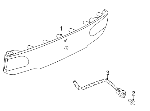 1997 Pontiac Sunfire Exterior Trim - Trunk Diagram