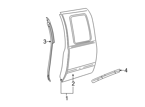2012 Chevy Silverado 2500 HD Door & Components Diagram 5 - Thumbnail