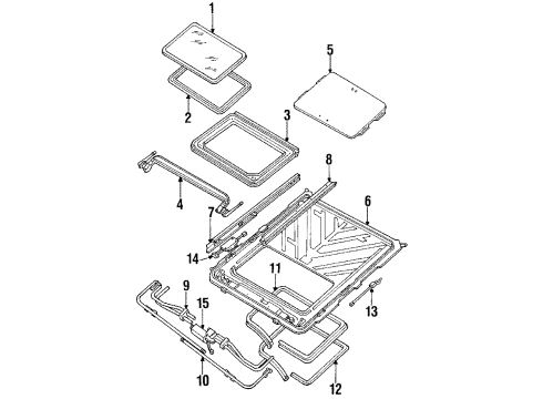 1988 Pontiac Bonneville Housing, Passenger Side Diagram for 12504671