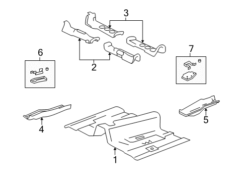 2009 Cadillac SRX Floor Diagram