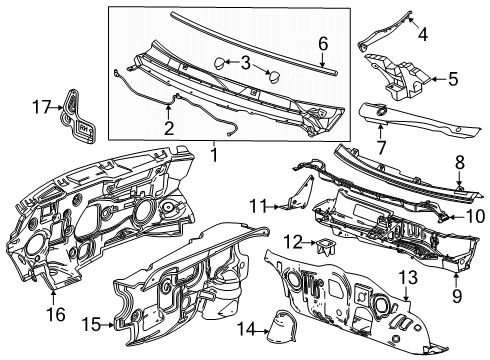 2025 Buick Enclave Hinge Pillar Diagram