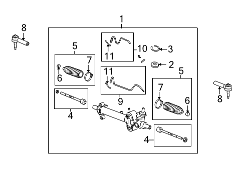 2010 Chevy Tahoe Steering Gear & Linkage Diagram 2 - Thumbnail