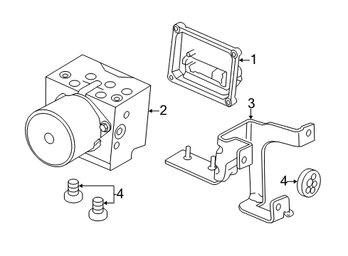 2011 Chevy Express 3500 ABS Components Diagram