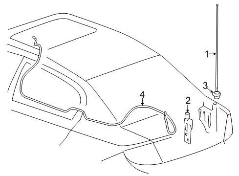 2005 Chevy Cobalt Antenna & Radio Diagram 2 - Thumbnail