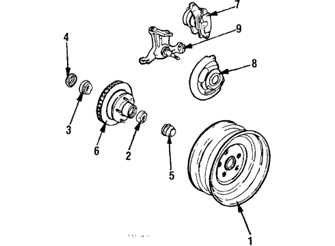 1989 Pontiac Safari Front Brakes Diagram