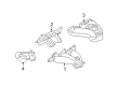 Chevy Malibu Exhaust Heat Shield Diagram - 12610031